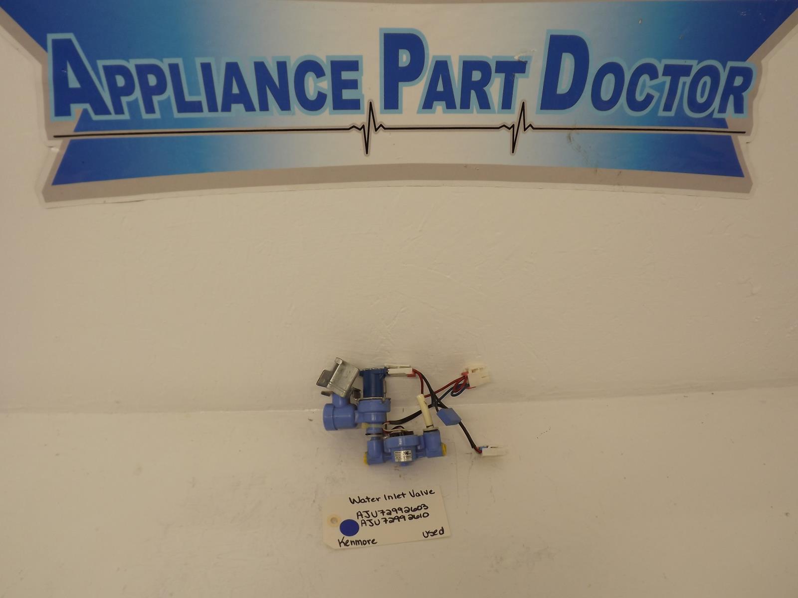 Kenmore Refrigerator AJU72992603 AJU72992610 Water Inlet Valve Used Kenmore Refrigerator AJU72992603 AJU72992610 Water Inlet Valve Used